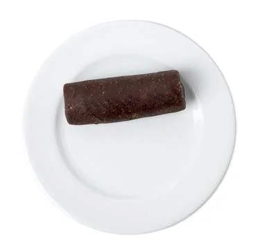 Cocoa cake with walnuts and biscuits. Stock Photos