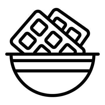 Cocoa chocolate icon outline vector. Candy food 스톡 일러스트