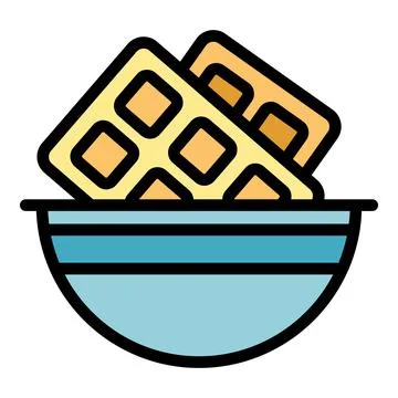 Cocoa chocolate icon vector flat Stock-Illustration