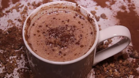 Cocoa In A Cup Stock Footage 101240116