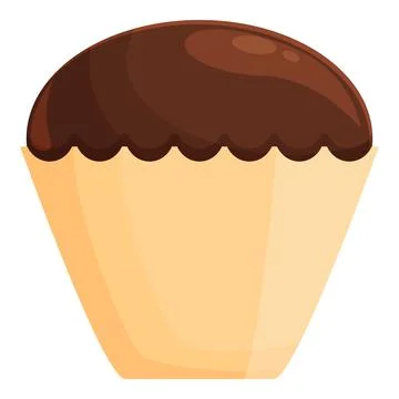 Cocoa cupcake icon cartoon vector. Candy chocolate イラスト素材