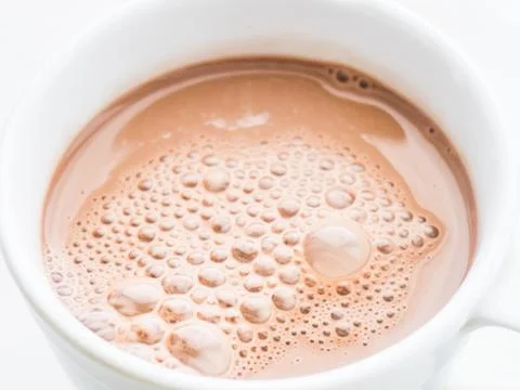 Cocoa drink with bubbles Photos