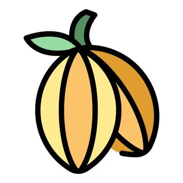 Cocoa fruit icon vector flat 스톡 일러스트