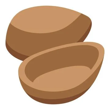Cocoa gift egg icon isometric vector. Chocolate candy Stock Illustration
