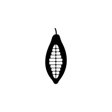 Cocoa icon. Element of seeds and nuts elements illustration. Premium quality イラスト素材