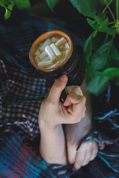 Cocoa with marshmallows Stock Photos