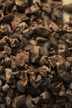 Cocoa nibs Stock Photos