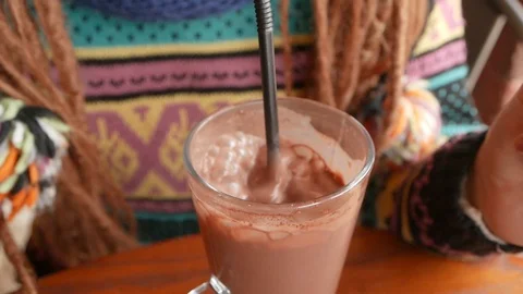 Cocoa or hot chocolate Stock Footage 87207888
