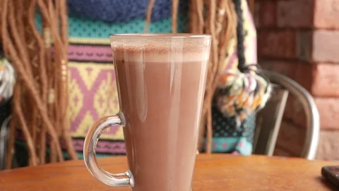 Cocoa or hot chocolate Stock Footage 87207896