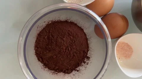 Cocoa is placed on the table Video stock 230298093