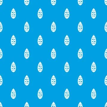 Cocoa pod pattern seamless blue イラスト素材