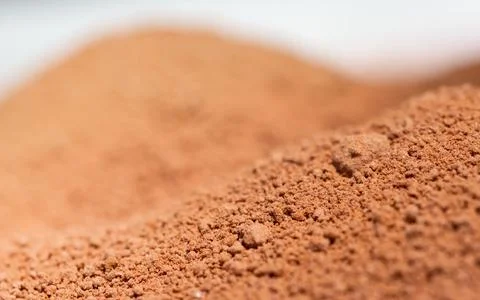 Cocoa powder as background texture Stock Photos