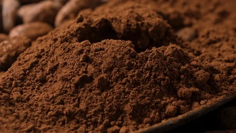 Cocoa-powder-drop2 Stock Footage 104967979