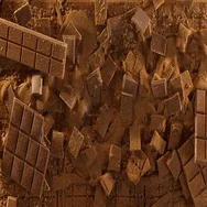 Cocoa Powder Falls, Sifting On Chocolate Bars. Stock Footage