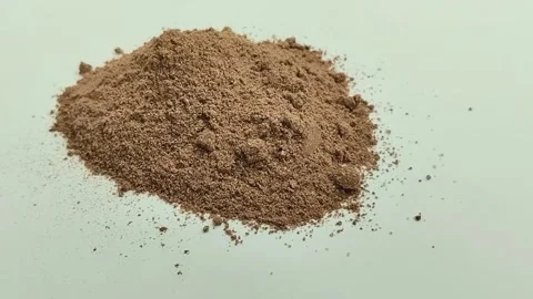Cocoa powder on a white background Video stock 311749460