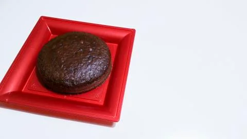 Cocoa sponge cake Stock Photos