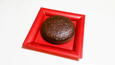 Cocoa sponge cake Stock Photos