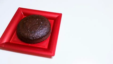 Cocoa sponge cake Stock Photos