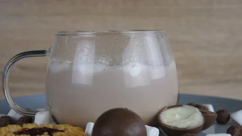 Cocoa, sweets, chocolate, gummies Video stock 233581011