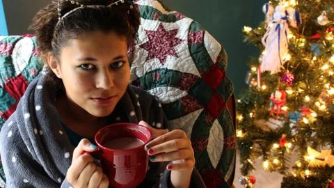 Cocoa by the Tree Stock Photos