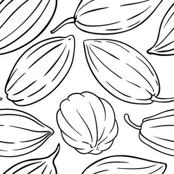 Cocoa vector pattern Illustrazione stock