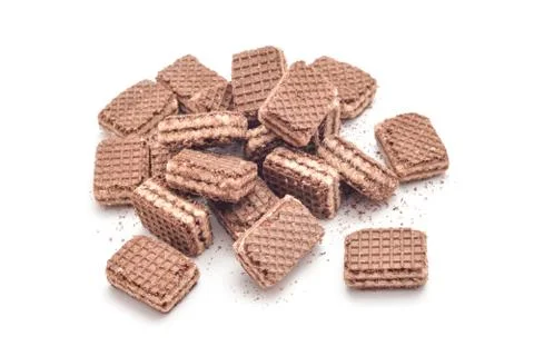 Cocoa wafer dessert Stock Photos