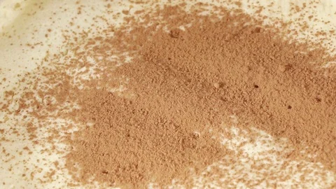 Cocoas on tiramisu Video stock 74884352