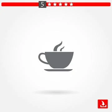 Cocoffee vector icon Illustrazione stock