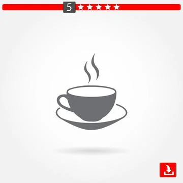 Cocoffee vector icon Stock Illustration