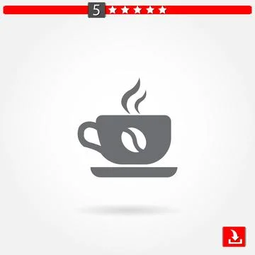 Cocoffee vector icon Illustrazione stock