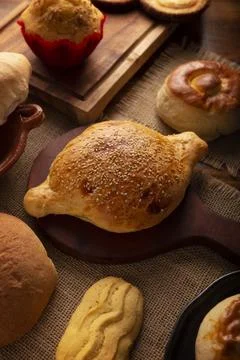 Cocol. Typical Mexican bread in the shape of a diamond, somewhat spongy and d Stock Photos