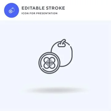 Cocona icon vector, filled flat sign, solid pictogram isolated on white, logo Illustrazione stock