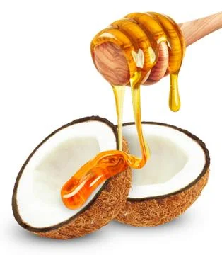 Coconut and honey Stock Photos