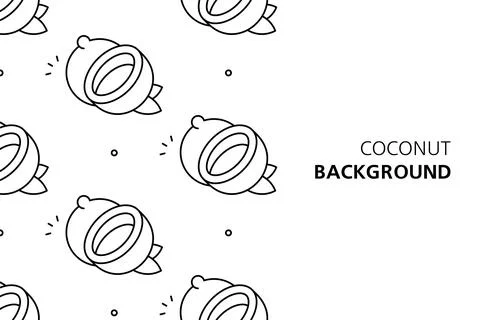 Coconut background Stock Illustration