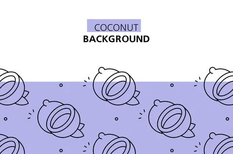Coconut background Stock Illustration