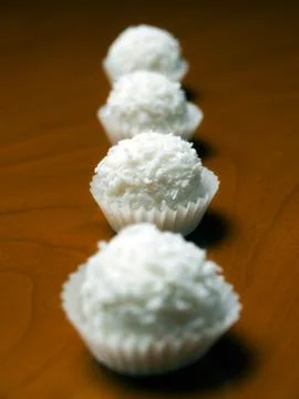 Coconut balls Stock Photos