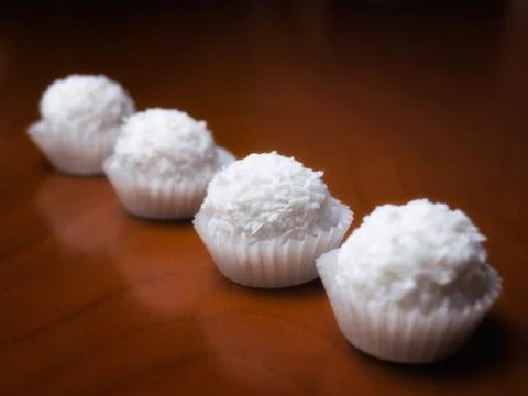 Coconut balls Stock Photos