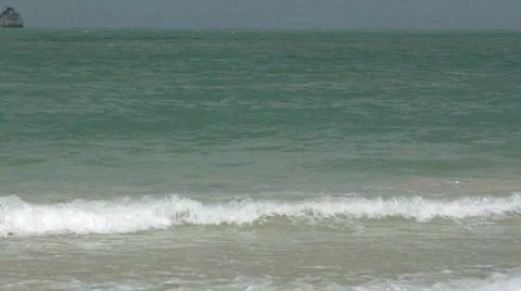 Coconut on the Beach Stock Footage 38609915