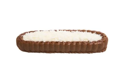 Coconut biscuits isolated Stock Photos
