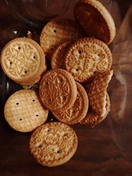 Coconut biscuits Foto stock