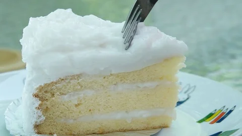 Coconut cake Stock Footage 79502189