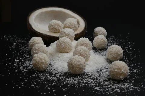 Coconut cakes Stock Photos