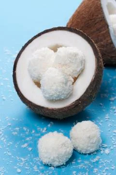 Coconut candies Stock Photos
