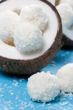 Coconut candies Stock Photos