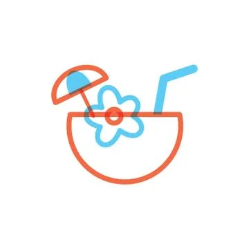 Coconut cocktail イラスト素材