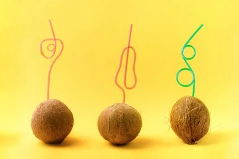 Coconut cocktail Stock Photos