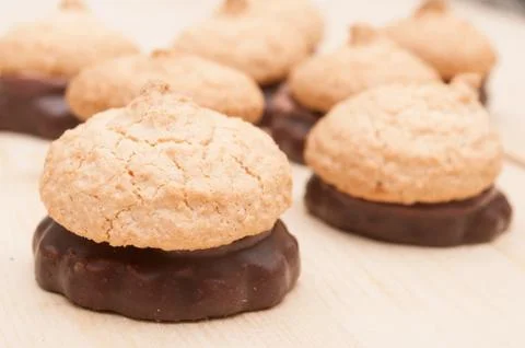 Coconut cookies Stock Photos