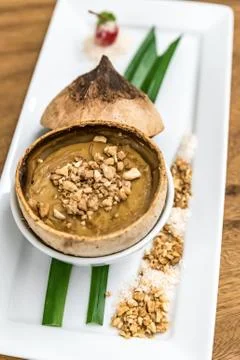 Coconut custard Stock Photos