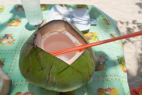 Coconut drink Stock Photos