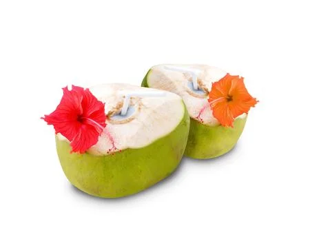 Coconut drinks Stock Photos